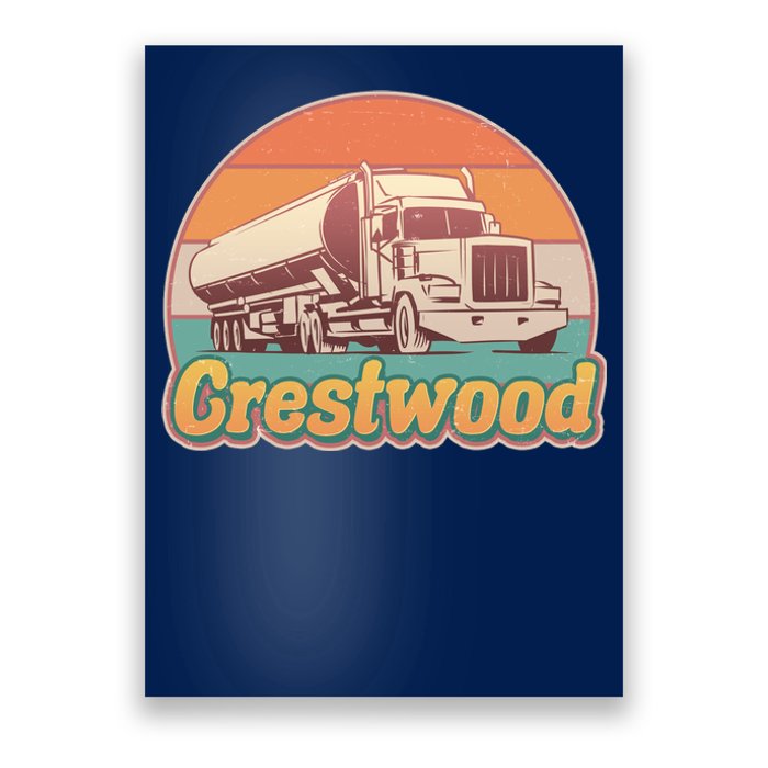 Vintage Crestwood Tanker Truck Poster