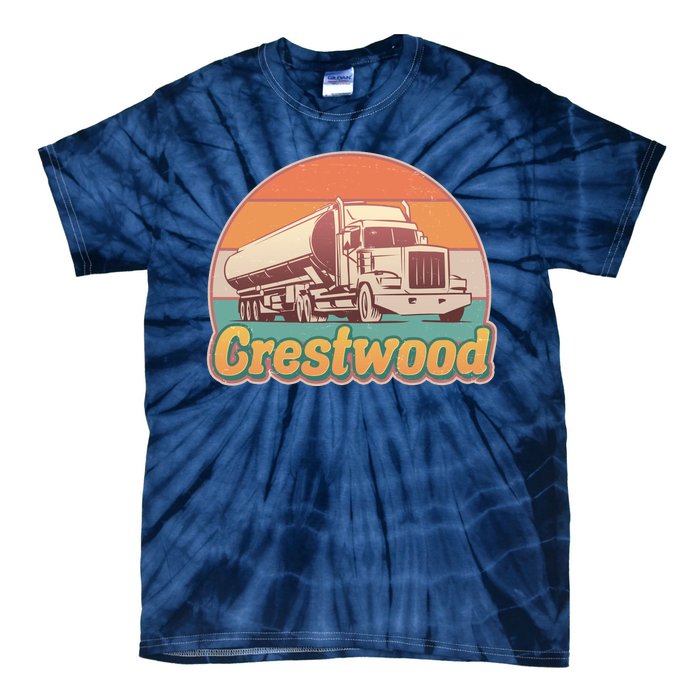 Vintage Crestwood Tanker Truck Tie-Dye T-Shirt