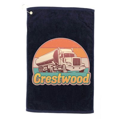 Vintage Crestwood Tanker Truck Golf Towel