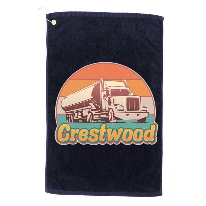 Vintage Crestwood Tanker Truck Platinum Collection Golf Towel