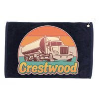 Vintage Crestwood Tanker Truck Grommeted Golf Towel