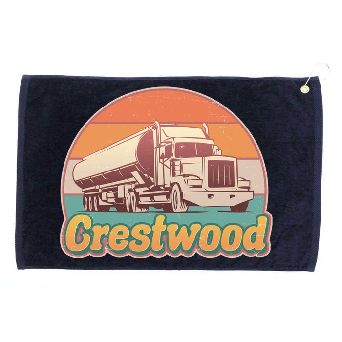 Vintage Crestwood Tanker Truck Grommeted Golf Towel