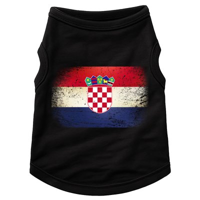 Vintage Croatia Flag Doggie Tank