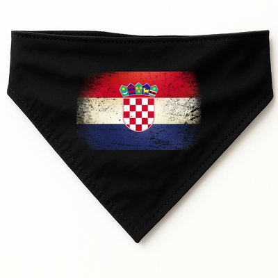 Vintage Croatia Flag USA-Made Doggie Bandana