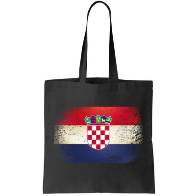 Vintage Croatia Flag Tote Bag