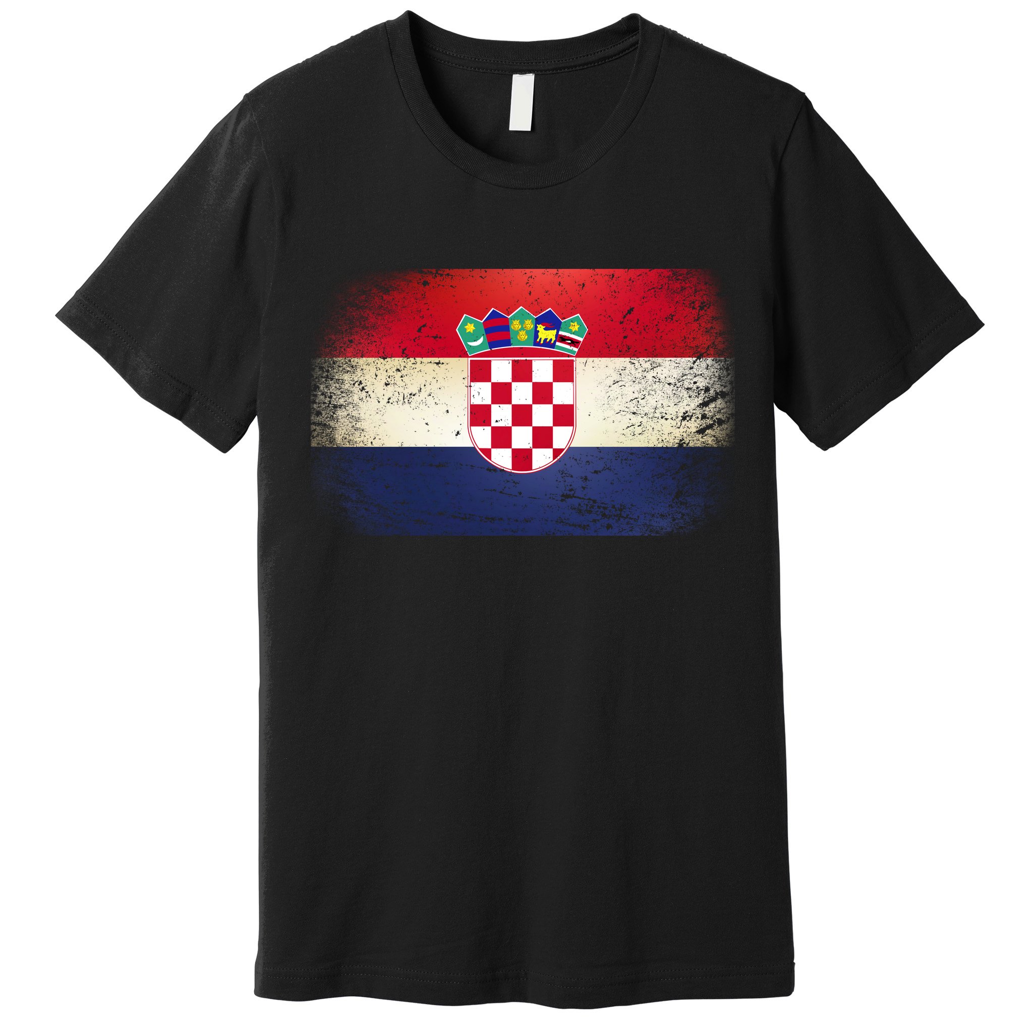 Vintage Croatia Flag Premium T-Shirt