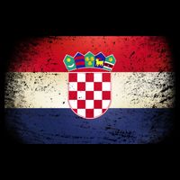 Vintage Croatia Flag Baby Bodysuit