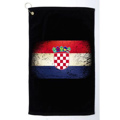 Vintage Croatia Flag Golf Towel