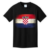 Vintage Croatia Flag Kids T-Shirt