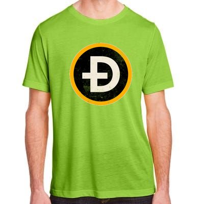 Vintage Crypto Dogecoin Adult ChromaSoft Performance T-Shirt