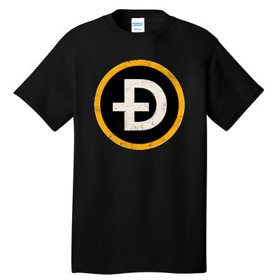 Vintage Crypto Dogecoin Tall T-Shirt