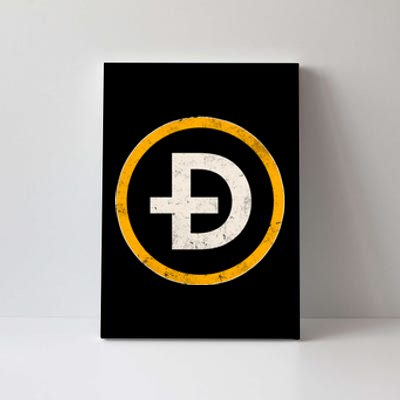 Vintage Crypto Dogecoin Canvas