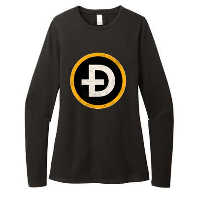 Vintage Crypto Dogecoin Womens CVC Long Sleeve Shirt