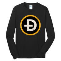 Vintage Crypto Dogecoin Tall Long Sleeve T-Shirt