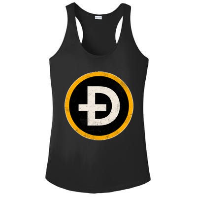 Vintage Crypto Dogecoin Ladies PosiCharge Competitor Racerback Tank