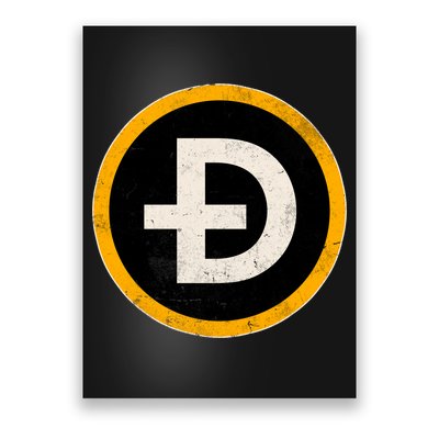 Vintage Crypto Dogecoin Poster