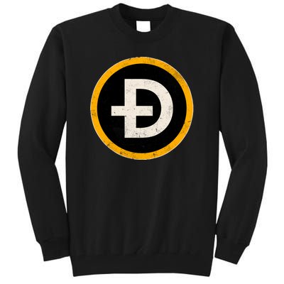 Vintage Crypto Dogecoin Tall Sweatshirt