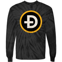 Vintage Crypto Dogecoin Tie-Dye Long Sleeve Shirt