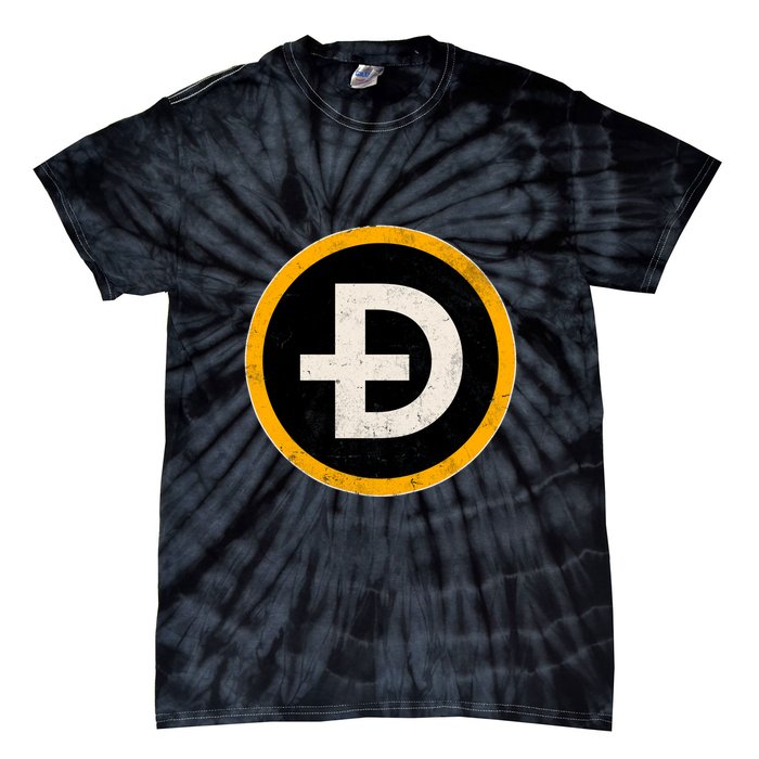 Vintage Crypto Dogecoin Tie-Dye T-Shirt