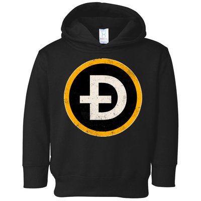 Vintage Crypto Dogecoin Toddler Hoodie