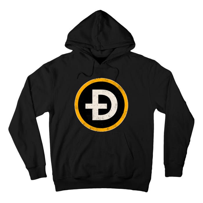 Vintage Crypto Dogecoin Tall Hoodie