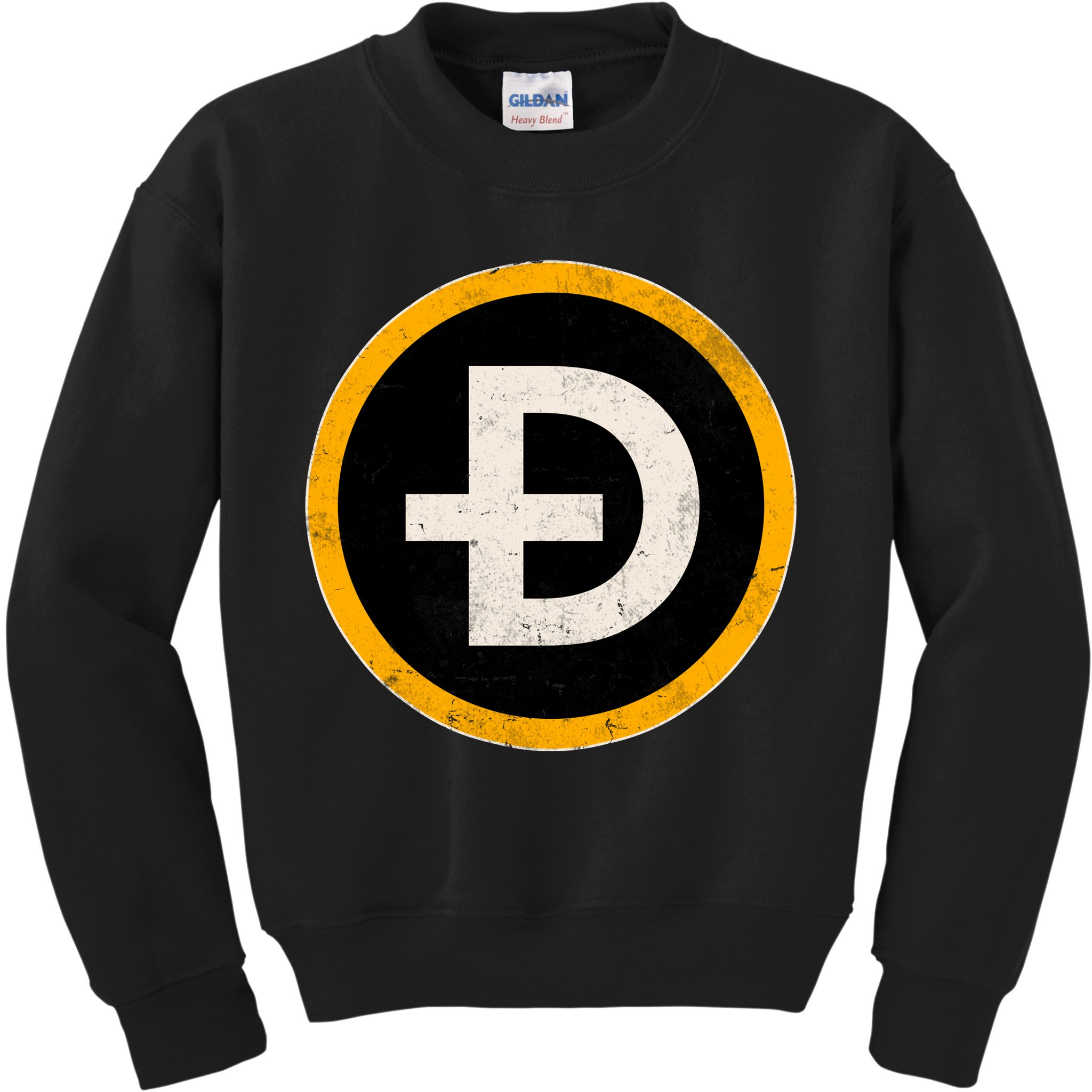 Vintage Crypto Dogecoin Kids Sweatshirt