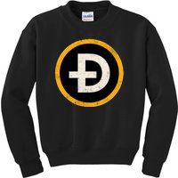 Vintage Crypto Dogecoin Kids Sweatshirt