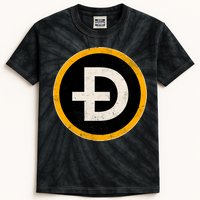 Vintage Crypto Dogecoin Kids Tie-Dye T-Shirt