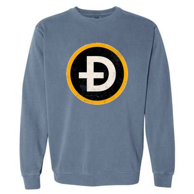 Vintage Crypto Dogecoin Garment-Dyed Sweatshirt