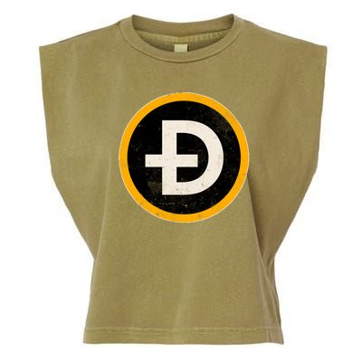 Vintage Crypto Dogecoin Garment-Dyed Women's Muscle Tee