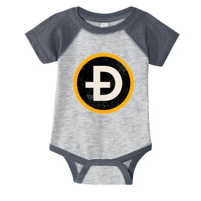 Vintage Crypto Dogecoin Infant Baby Jersey Bodysuit