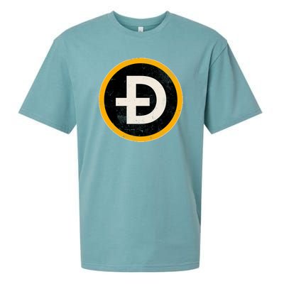 Vintage Crypto Dogecoin Sueded Cloud Jersey T-Shirt