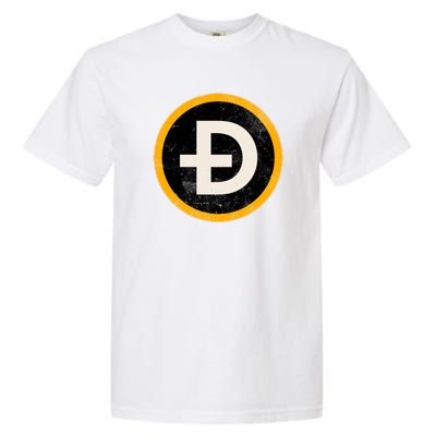 Vintage Crypto Dogecoin Garment-Dyed Heavyweight T-Shirt