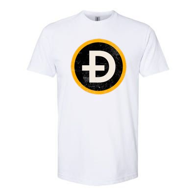 Vintage Crypto Dogecoin Softstyle CVC T-Shirt