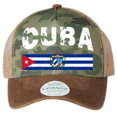 Vintage Cuba Emblem Cuban Flag Legacy Tie Dye Trucker Hat