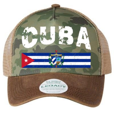 Vintage Cuba Emblem Cuban Flag Legacy Tie Dye Trucker Hat