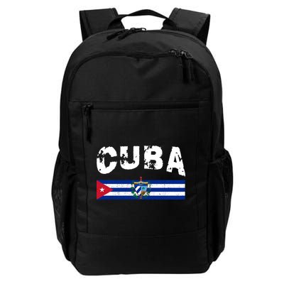 Vintage Cuba Emblem Cuban Flag Backpack