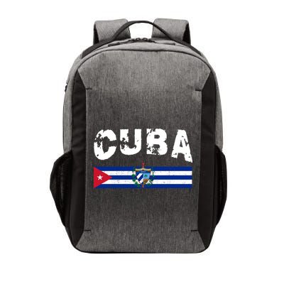 Vintage Cuba Emblem Cuban Flag Vector Backpack