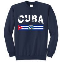 Vintage Cuba Emblem Cuban Flag Sweatshirt