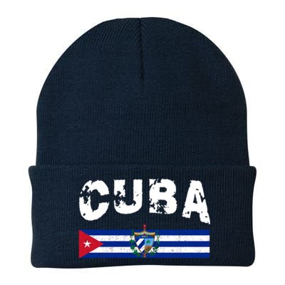 Vintage Cuba Emblem Cuban Flag Knit Cap Winter Beanie