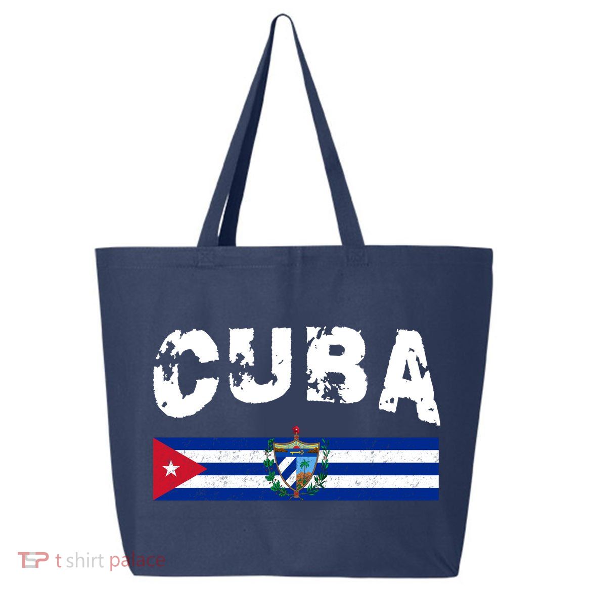 Vintage Cuba Emblem Cuban Flag 25L Jumbo Tote