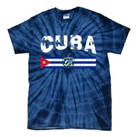 Vintage Cuba Emblem Cuban Flag Tie-Dye T-Shirt