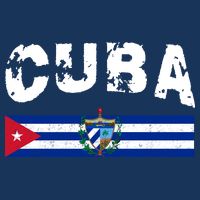 Vintage Cuba Emblem Cuban Flag Women's V-Neck T-Shirt