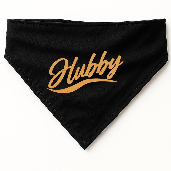 Vintage Cute Hubby Married Life USA-Made Doggie Bandana