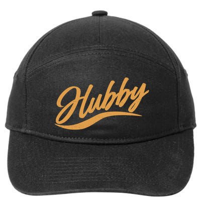 Vintage Cute Hubby Married Life 7-Panel Snapback Hat