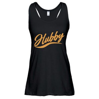 Vintage Cute Hubby Married Life Ladies Essential Flowy Tank