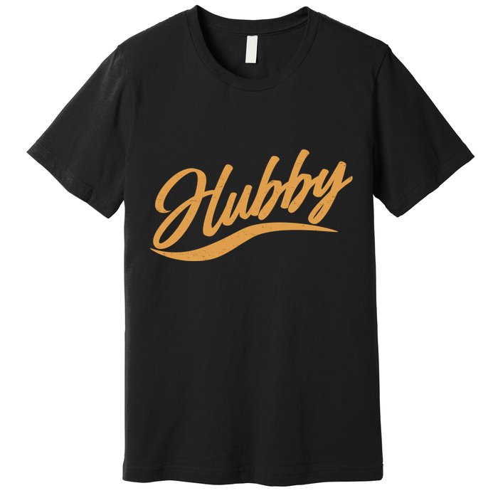 Vintage Cute Hubby Married Life Premium T-Shirt