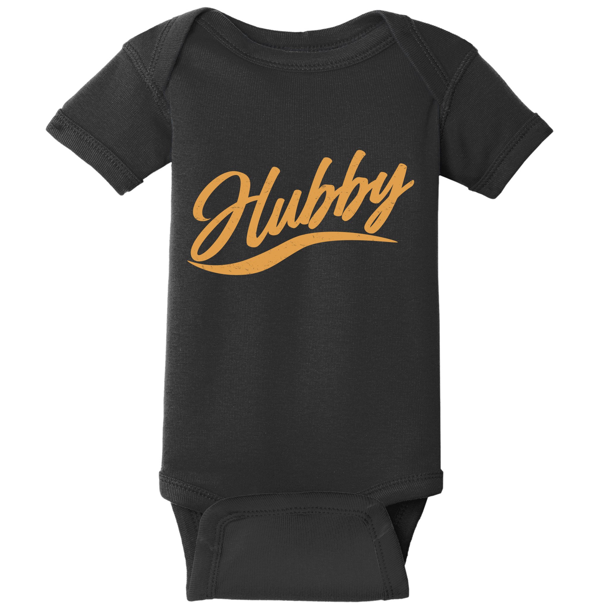 Vintage Cute Hubby Married Life Baby Bodysuit