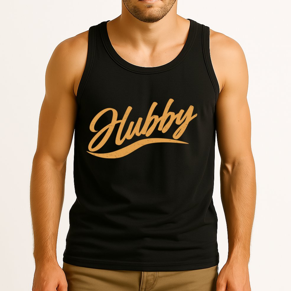 Vintage Cute Hubby Married Life Tank Top