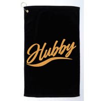 Vintage Cute Hubby Married Life Golf Towel